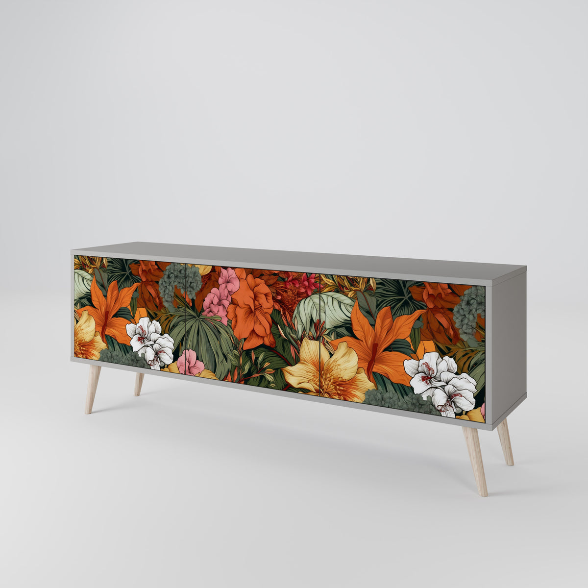 RADIANT FLORA 3-türiges TV-Lowboard