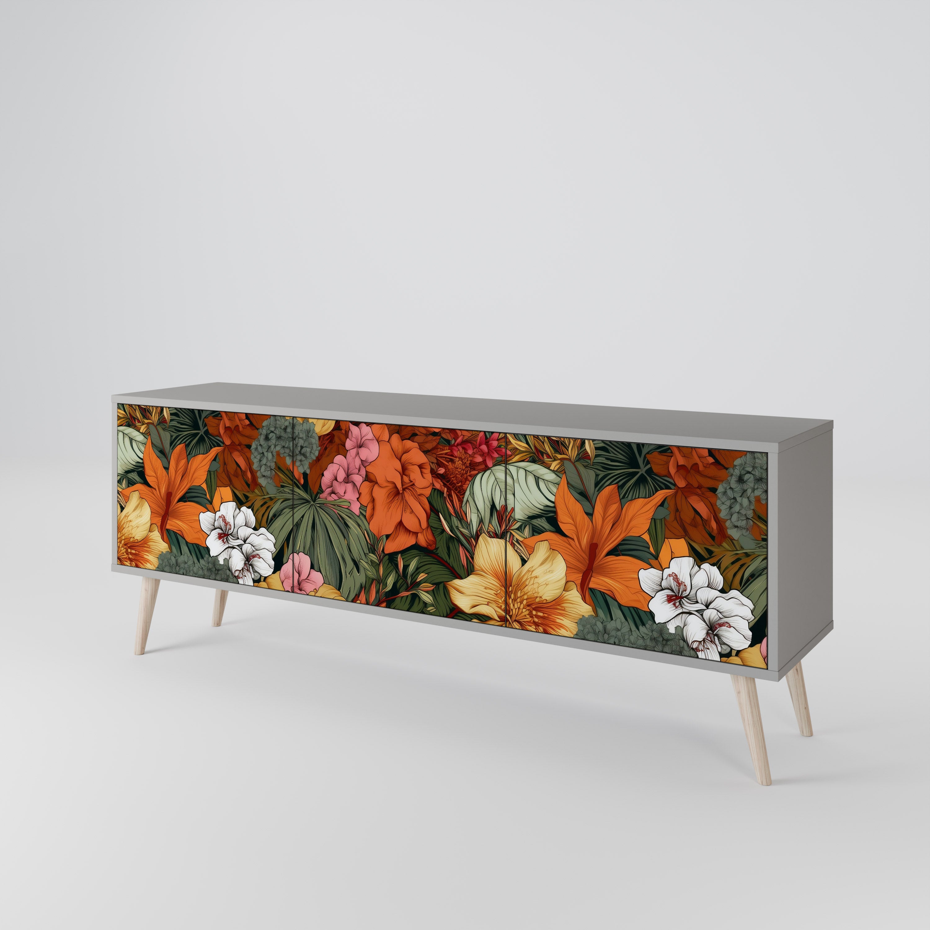 RADIANT FLORA 3-Door TV Cabinet