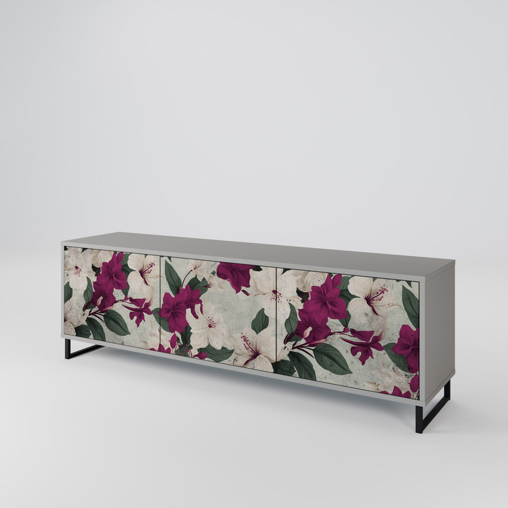 FLOWERET DREAM TV-Lowboard mit 3 Türen in Grau