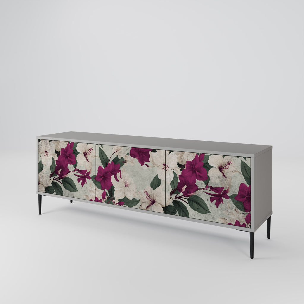 FLOWERET DREAM TV-Lowboard mit 3 Türen in Grau