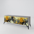 SUNKISSED LILY 3-Door TV Stand in Grey Finish