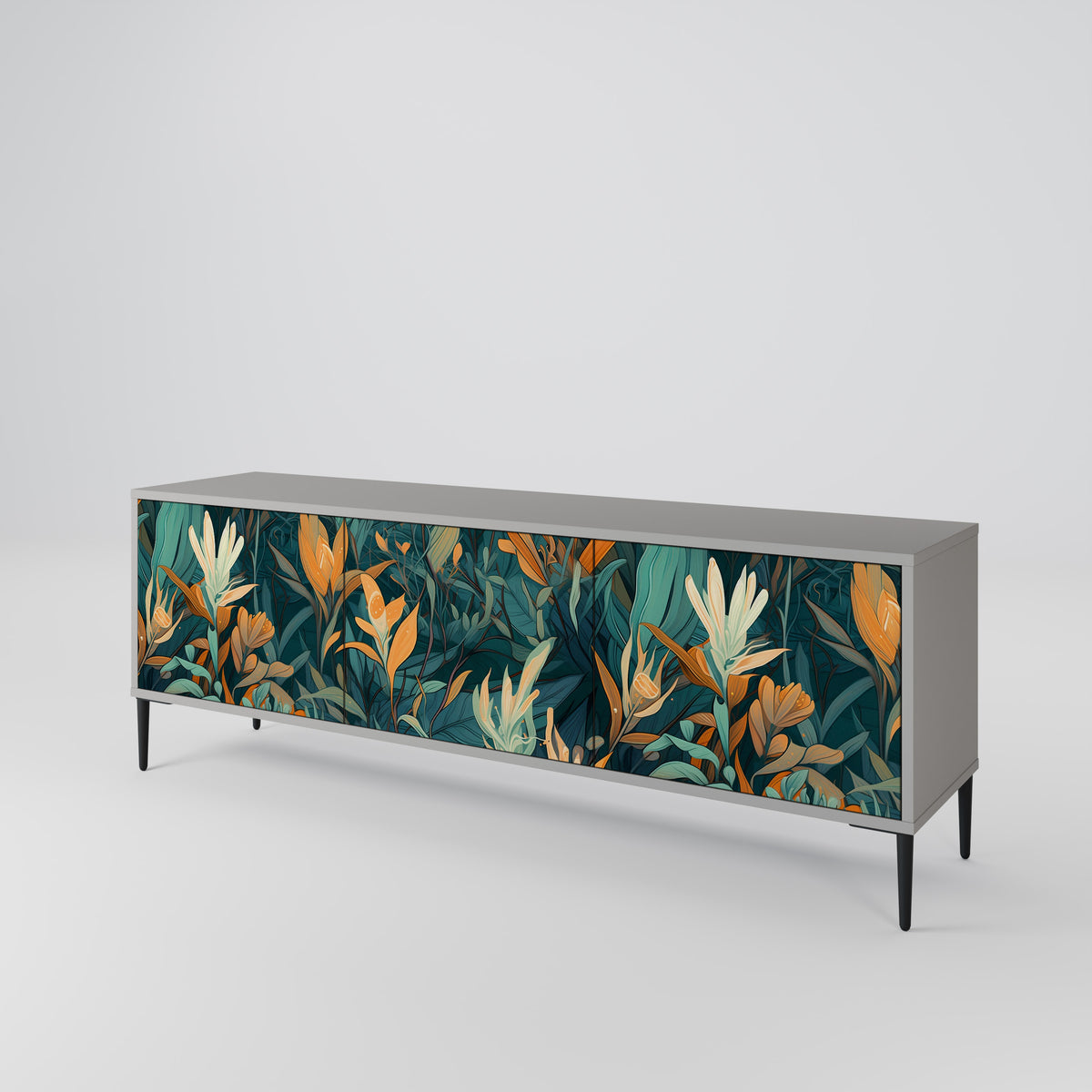 FLORAL SERENITY 3-türiges TV-Lowboard