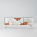 TRANQUIL TWIG 3-Door TV Stand in Grey Finish