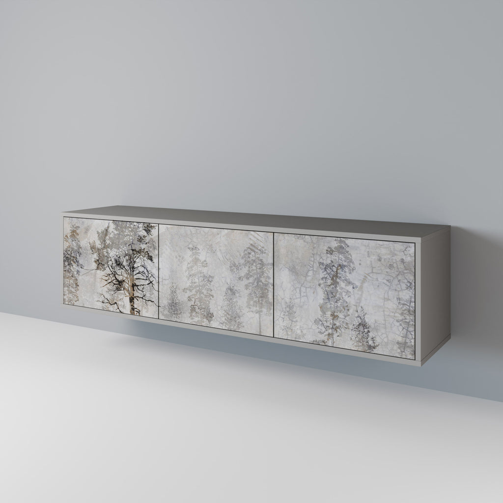 FADE IN THE TREES TV-Lowboard mit 3 Türen in Grau