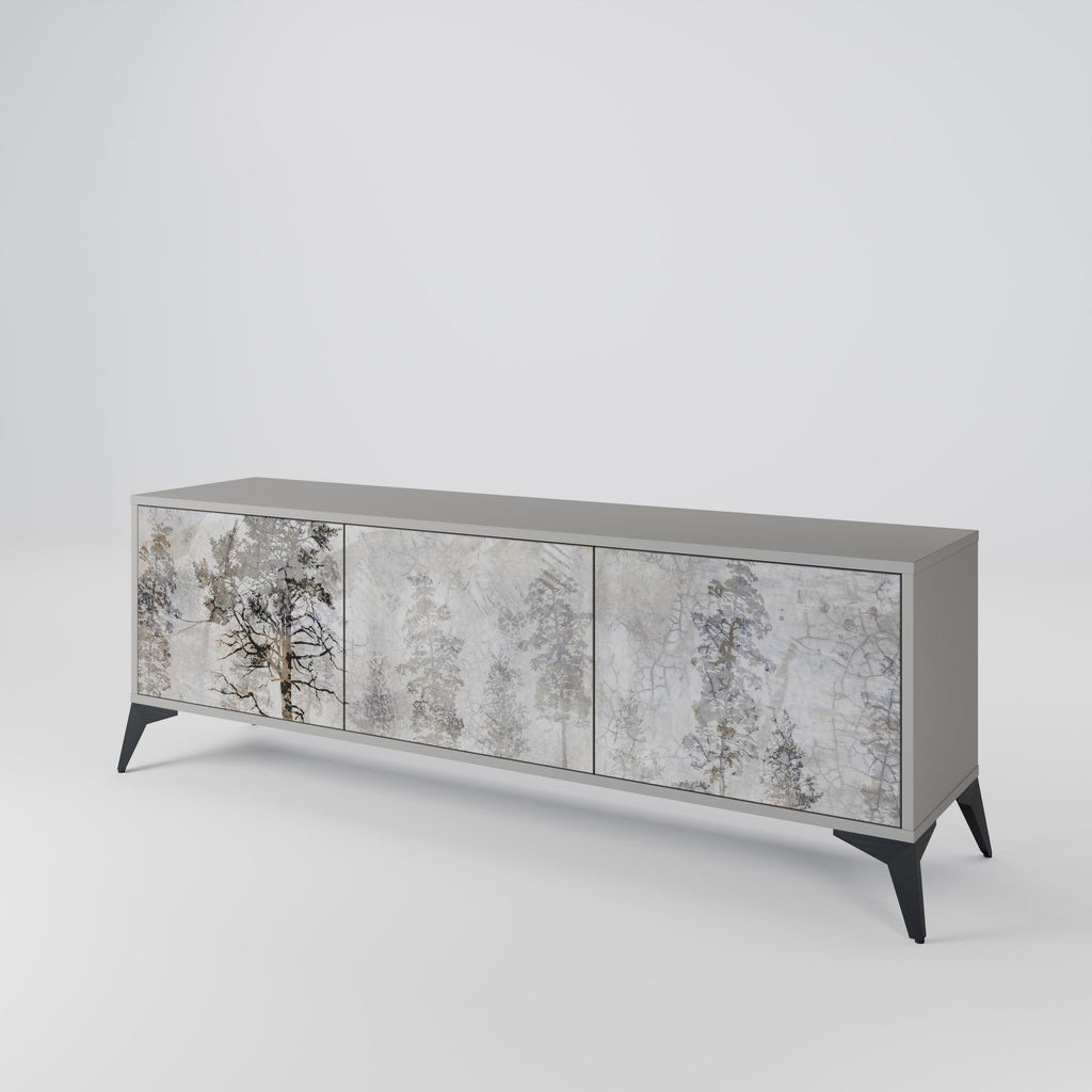 FADE IN THE TREES TV-Lowboard mit 3 Türen in Grau