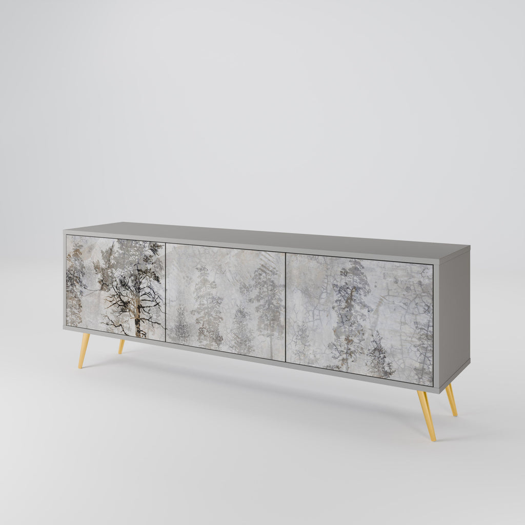FADE IN THE TREES TV-Lowboard mit 3 Türen in Grau