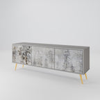 FADE IN THE TREES TV-Lowboard mit 3 Türen in Grau