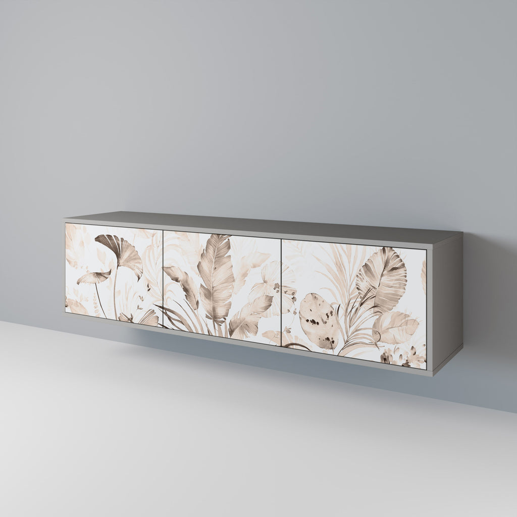 WILD TENDERNESS TV-Lowboard mit 3 Türen in Grau