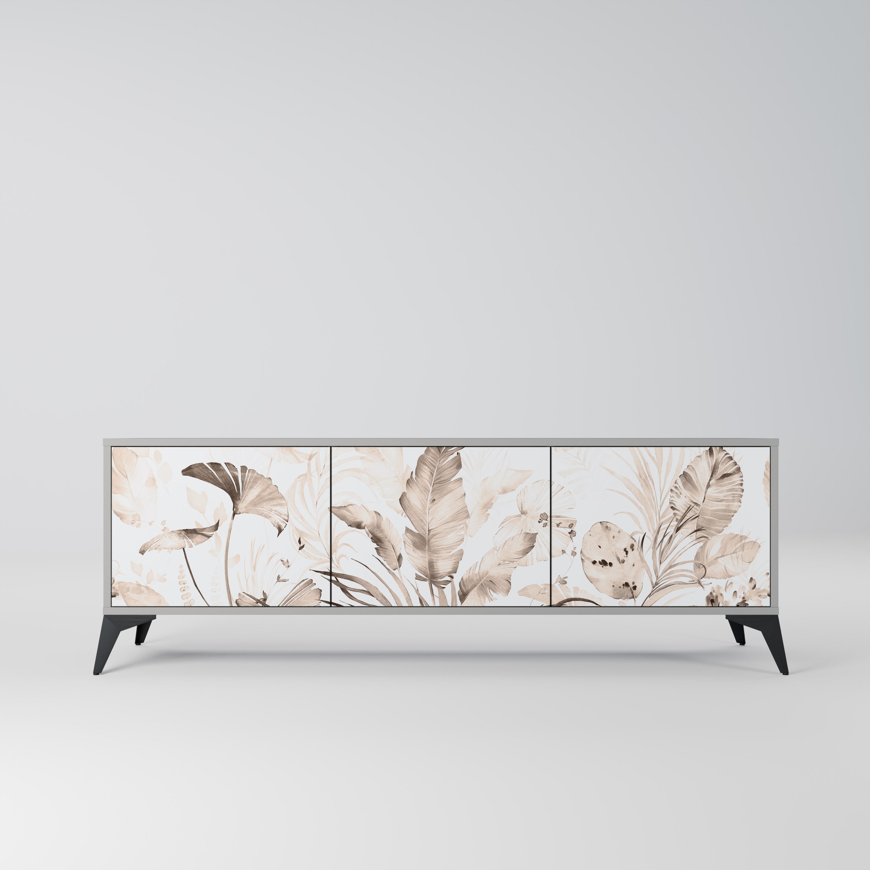 WILD TENDERNESS TV-Lowboard mit 3 Türen in Grau