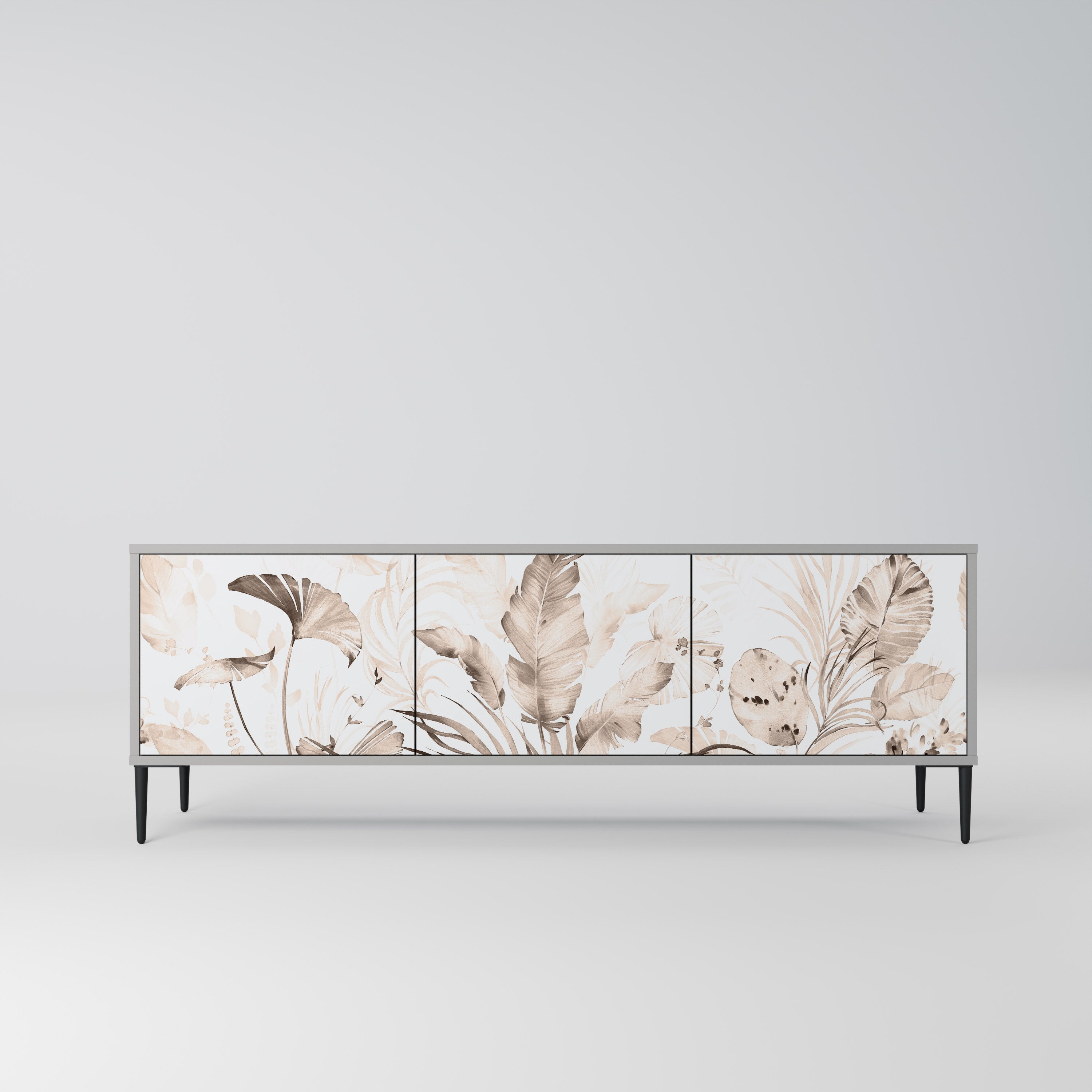 WILD TENDERNESS TV-Lowboard mit 3 Türen in Grau