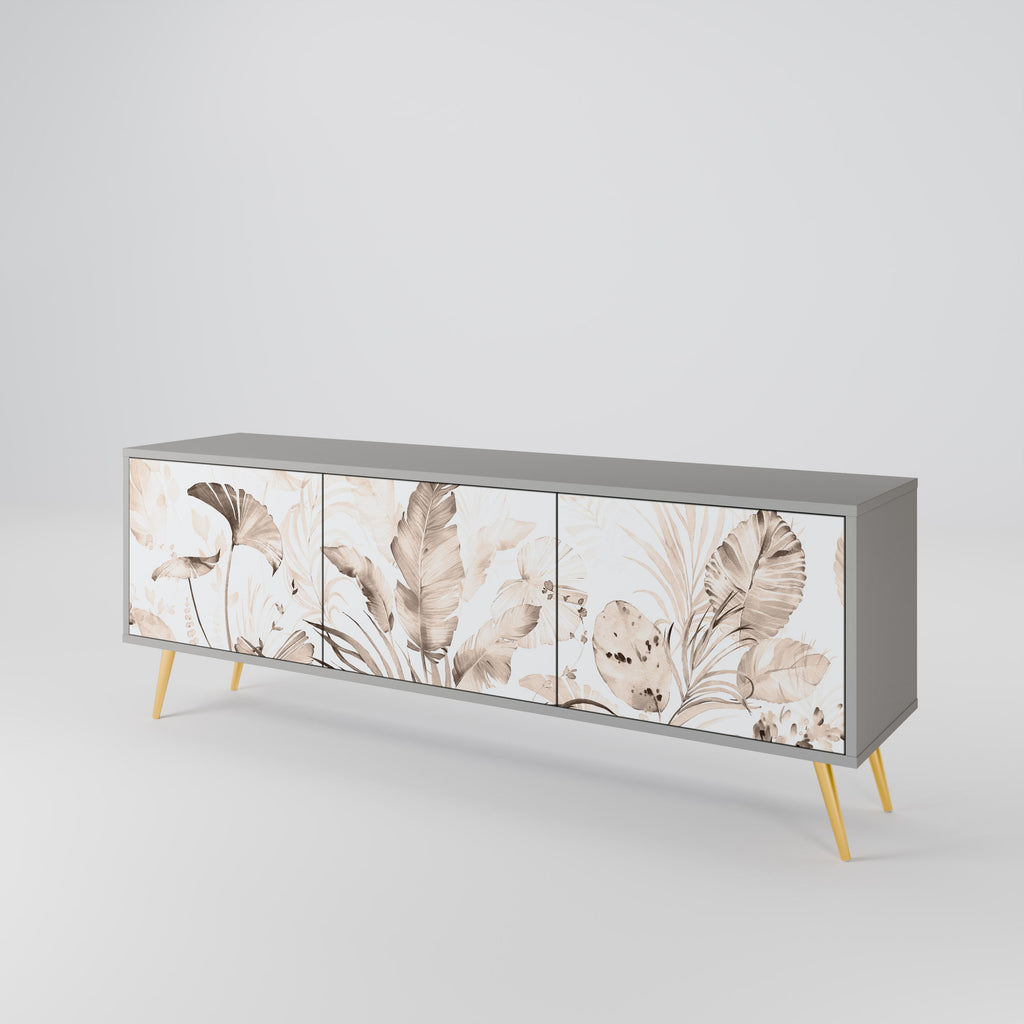 WILD TENDERNESS TV-Lowboard mit 3 Türen in Grau