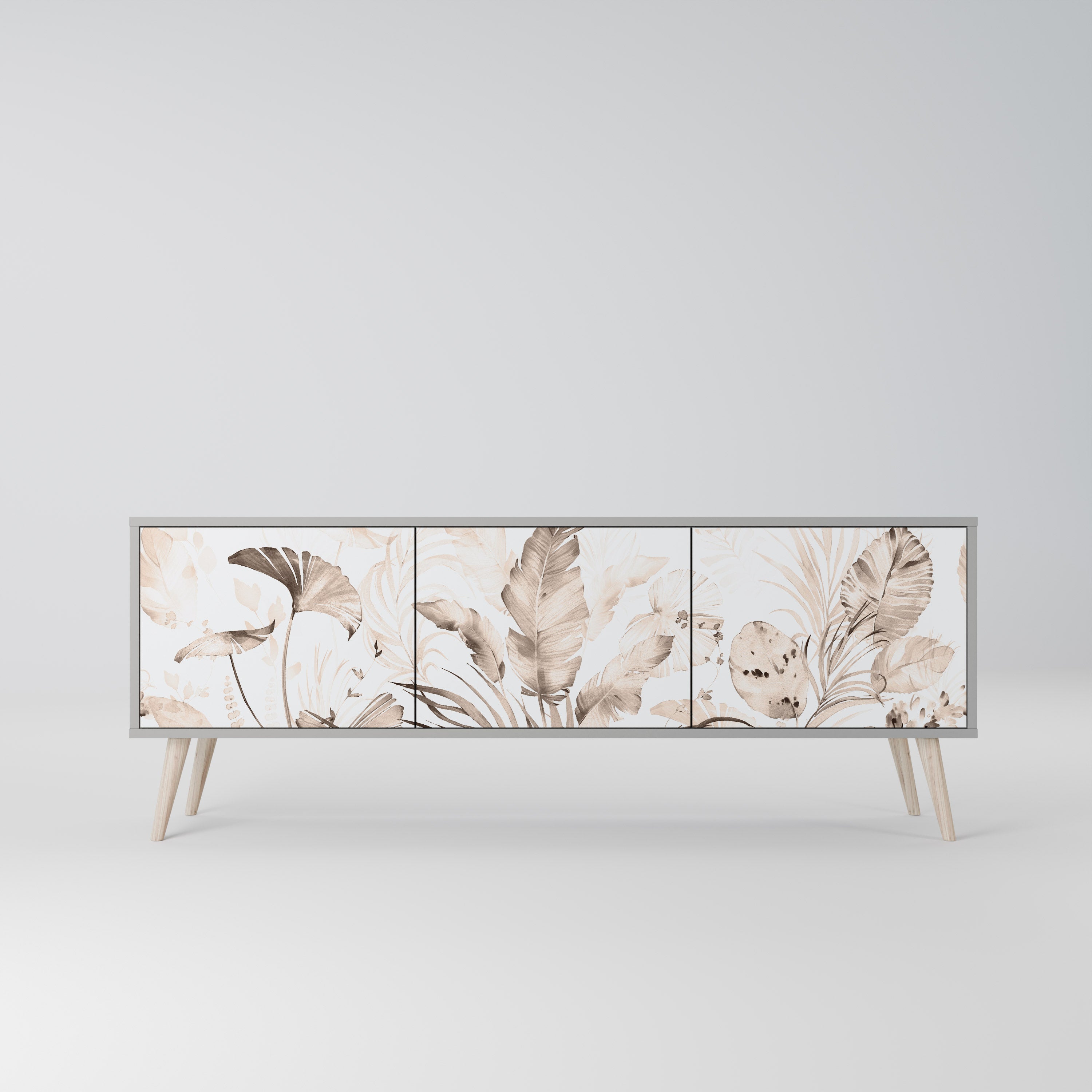 WILD TENDERNESS TV-Lowboard mit 3 Türen in Grau