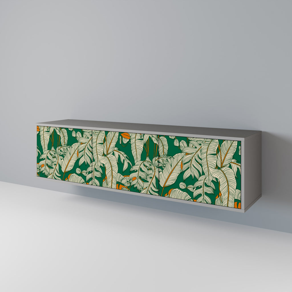 VERDANT PLEASURES TV-Lowboard mit 3 Türen in Grau