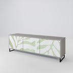 BOTANICAL SPARK TV-Lowboard mit 3 Türen in Grau