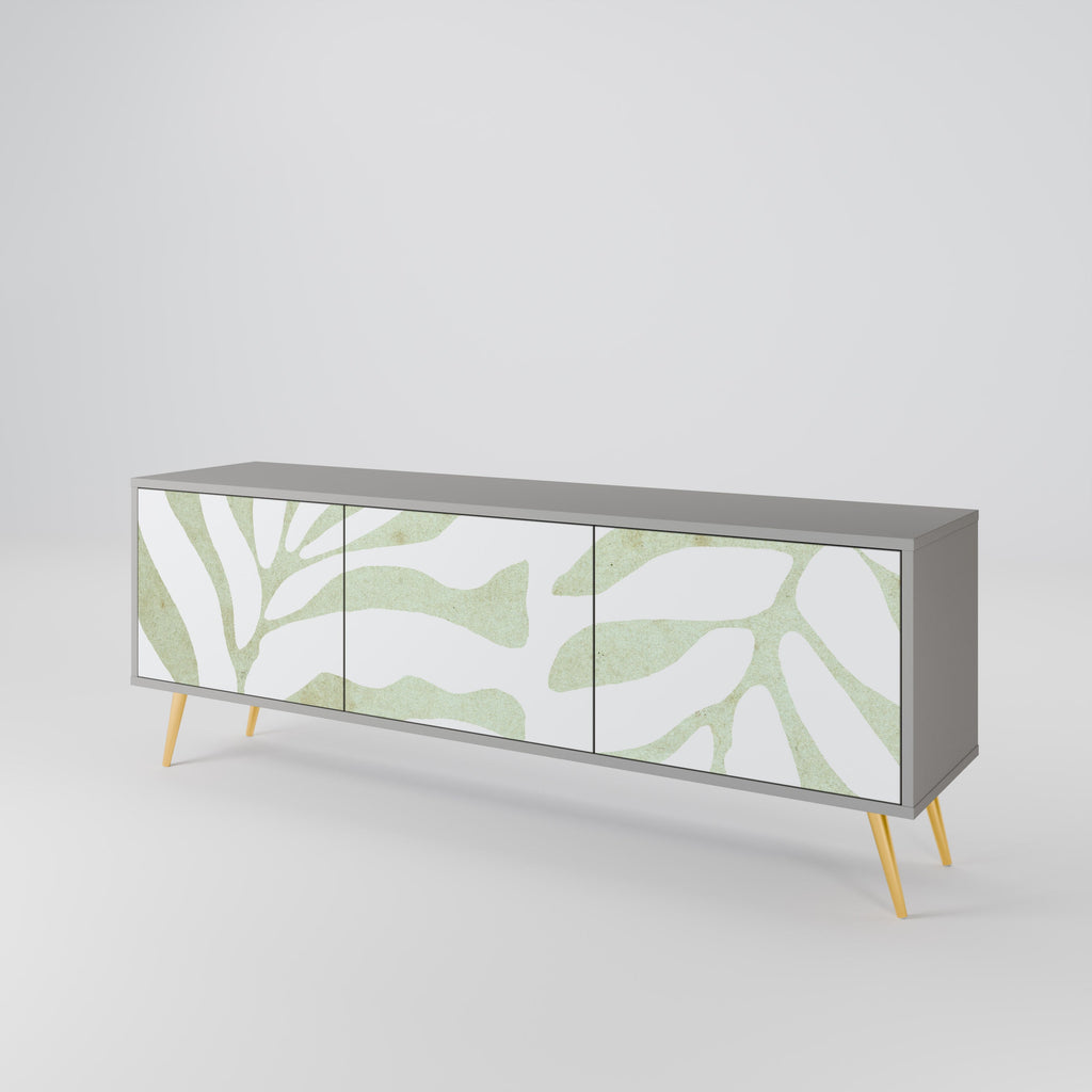 BOTANICAL SPARK TV-Lowboard mit 3 Türen in Grau