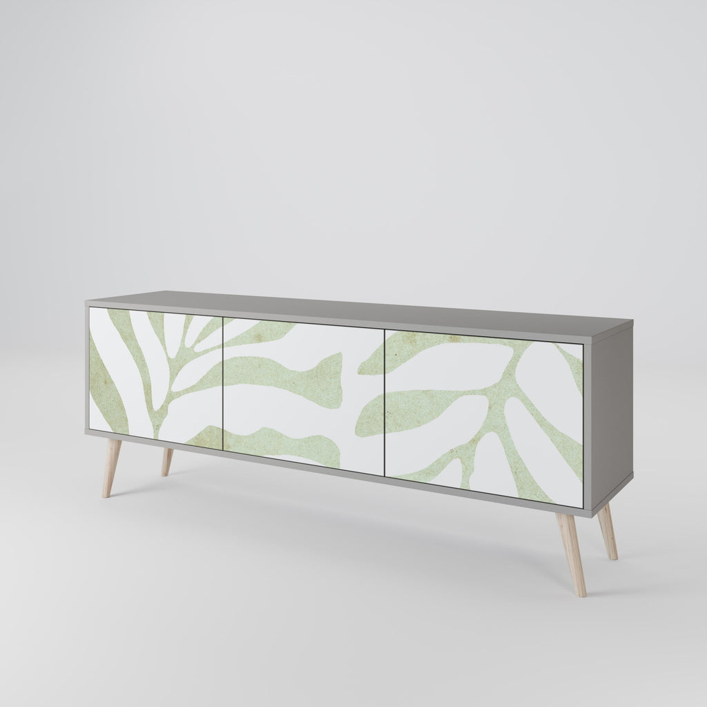 BOTANICAL SPARK TV-Lowboard mit 3 Türen in Grau