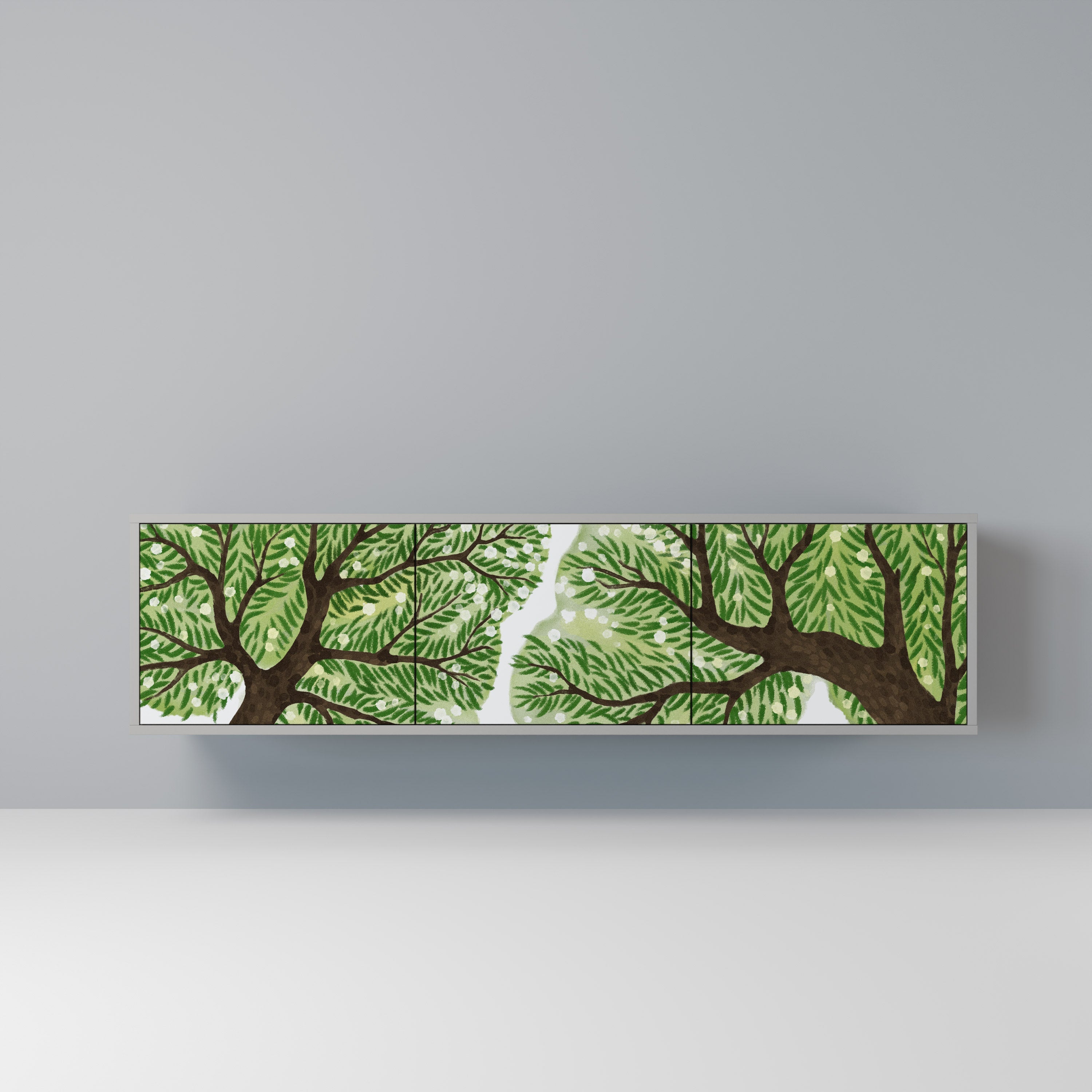 WILDERNESS DASH TV-Lowboard mit 3 Türen in Grau