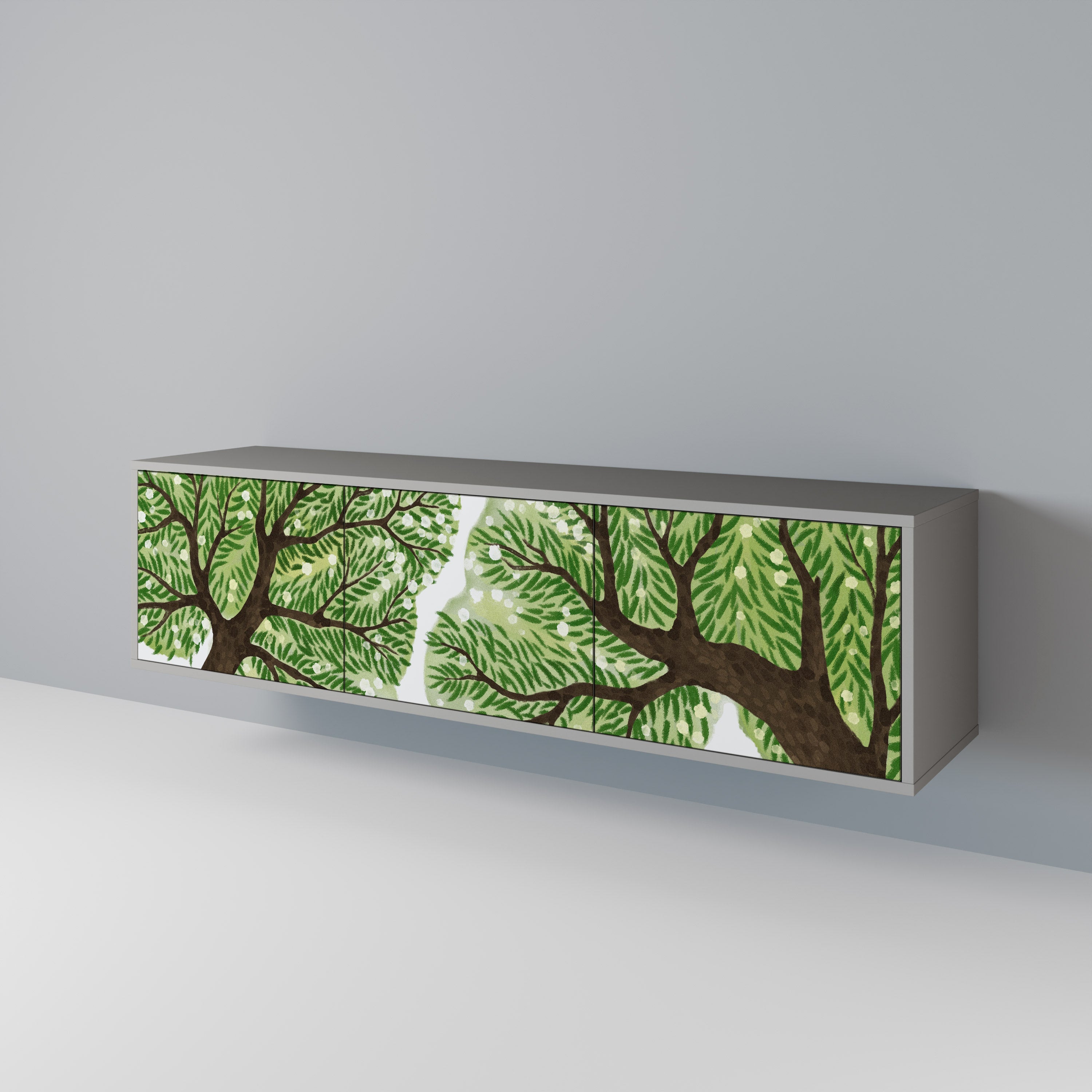 WILDERNESS DASH TV-Lowboard mit 3 Türen in Grau