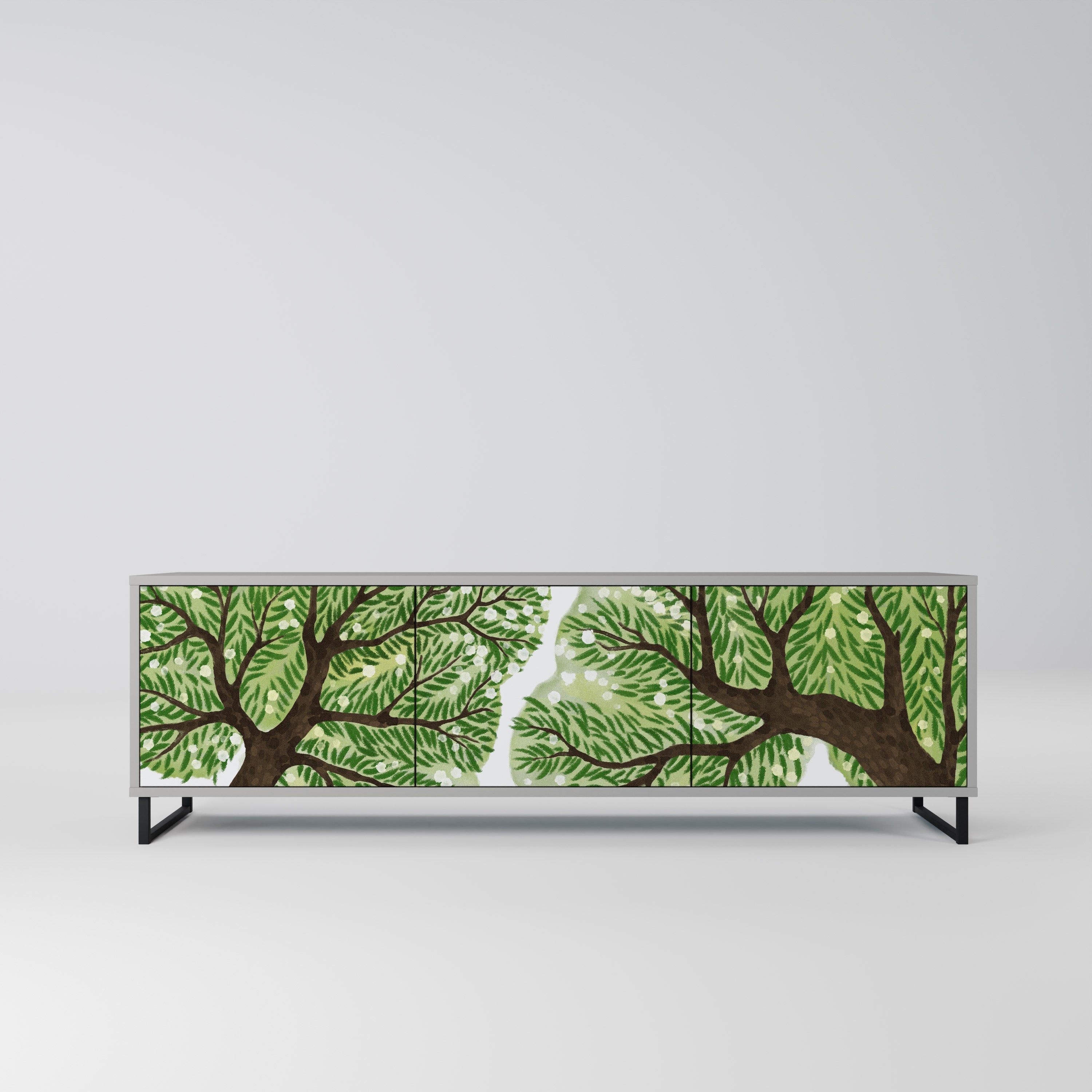 WILDERNESS DASH TV-Lowboard mit 3 Türen in Grau