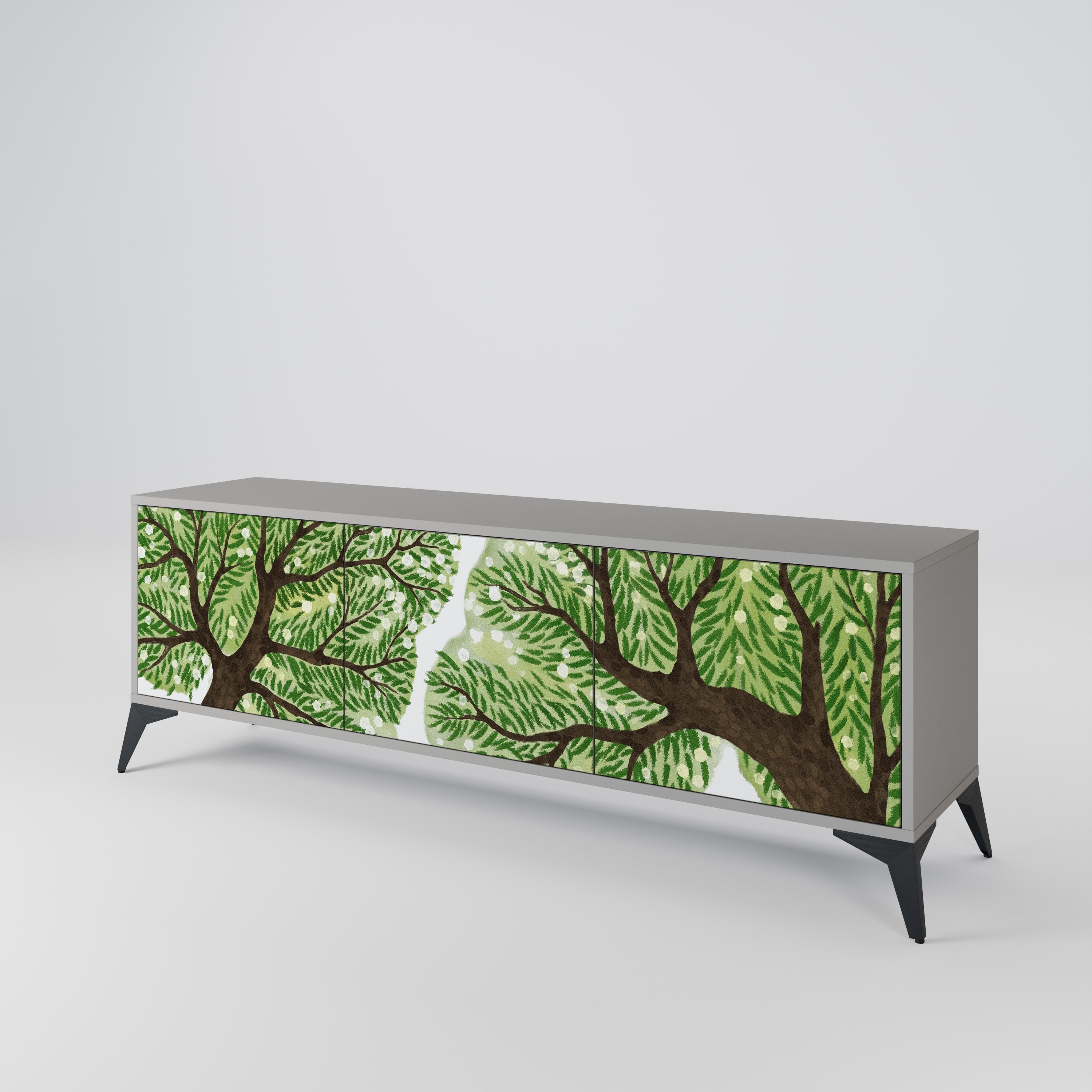 WILDERNESS DASH TV-Lowboard mit 3 Türen in Grau