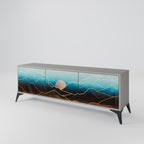 LUNAR SECRETS TV-Lowboard mit 3 Türen in Grau