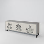 LEAFY STAMPS TV-Lowboard mit 3 Türen in Grau