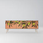 JUICY OLIVES 3-Door TV Stand in Grey Finish