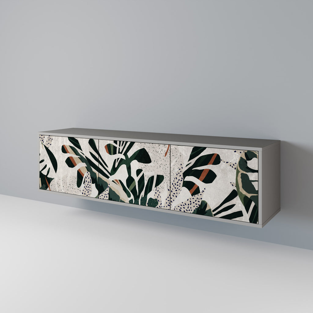 VERDURE FORMATION TV-Lowboard mit 3 Türen in Grau