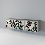 VERDURE FORMATION TV-Lowboard mit 3 Türen in Grau