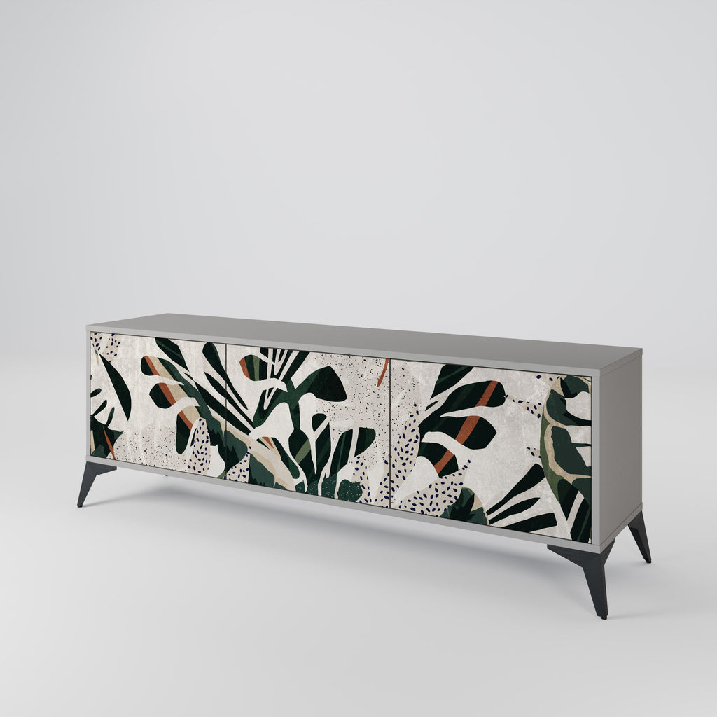 VERDURE FORMATION TV-Lowboard mit 3 Türen in Grau