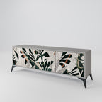 VERDURE FORMATION TV-Lowboard mit 3 Türen in Grau