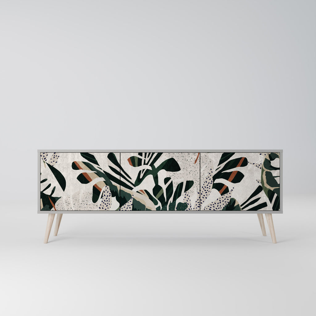 VERDURE FORMATION TV-Lowboard mit 3 Türen in Grau