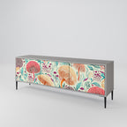 FUNGUS FANTASY TV-Lowboard mit 3 Türen in Grau