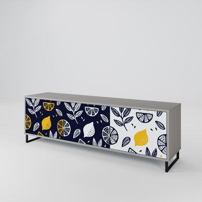 CITRUS BLACK AND WHITE 3-türiges TV-Lowboard