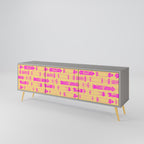 SKATEBOARD ARTISTRY TV-Lowboard mit 3 Türen in Grau