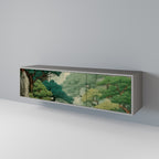 VERDURE ABYSS TV-Lowboard mit 3 Türen in Grau