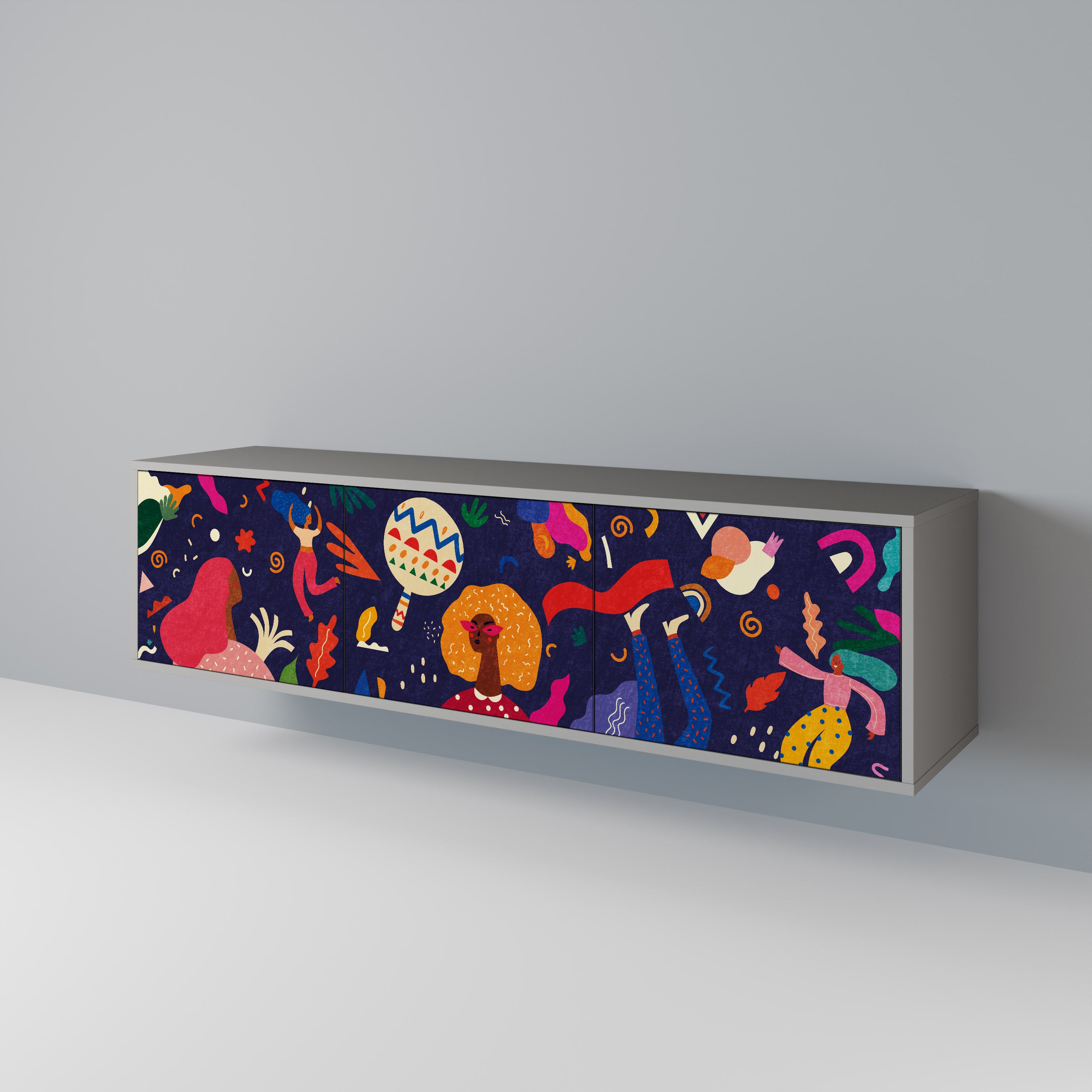 FESTIVE PLEASURES 3-türiges TV-Lowboard