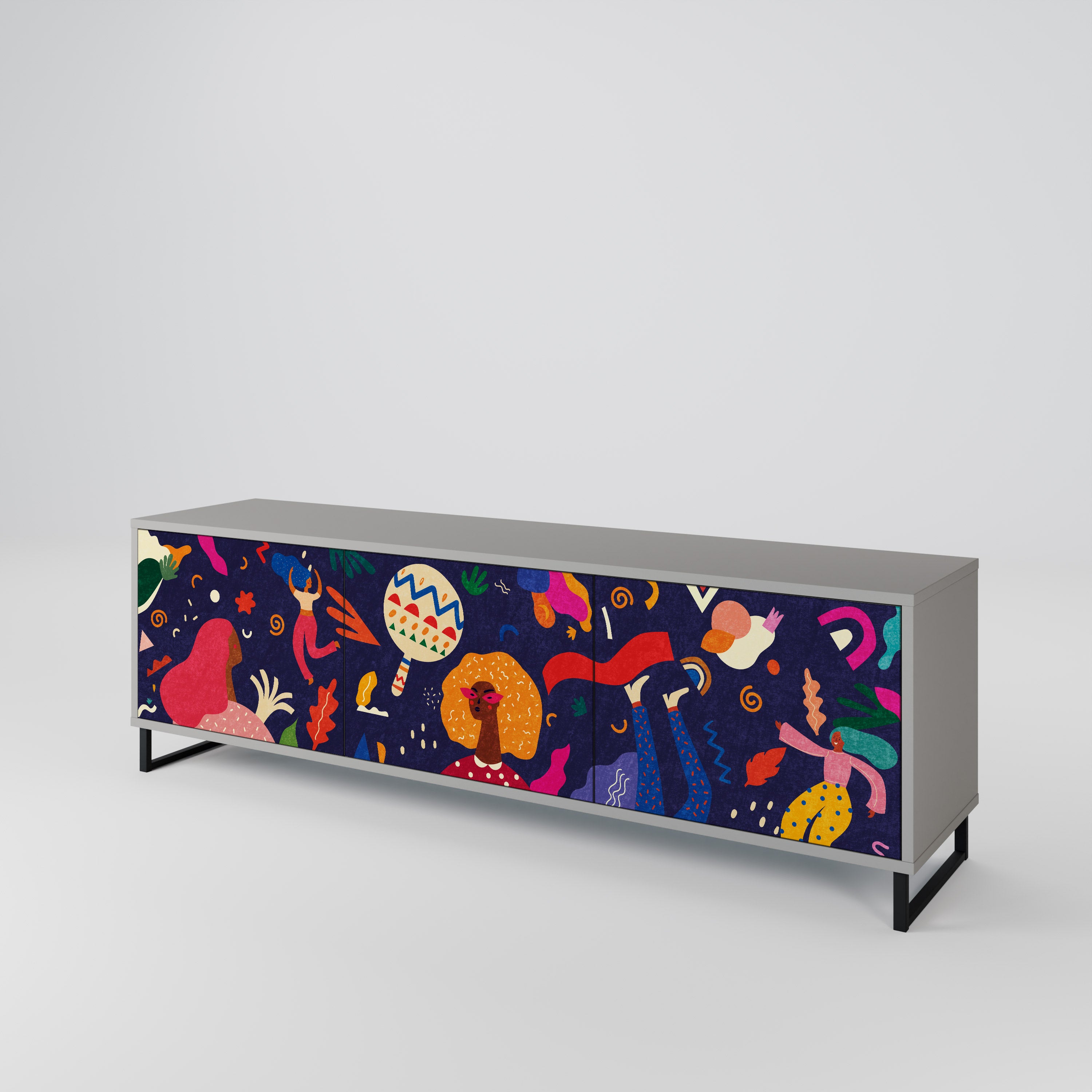 FESTIVE PLEASURES 3-türiges TV-Lowboard