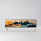 OMINOUS MOUNTAINS TV-Lowboard mit 3 Türen in Grau