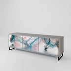 VELVET CROSSING TV-Lowboard mit 3 Türen in Grau