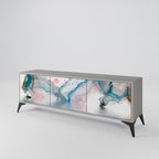 VELVET CROSSING TV-Lowboard mit 3 Türen in Grau