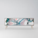 VELVET CROSSING TV-Lowboard mit 3 Türen in Grau