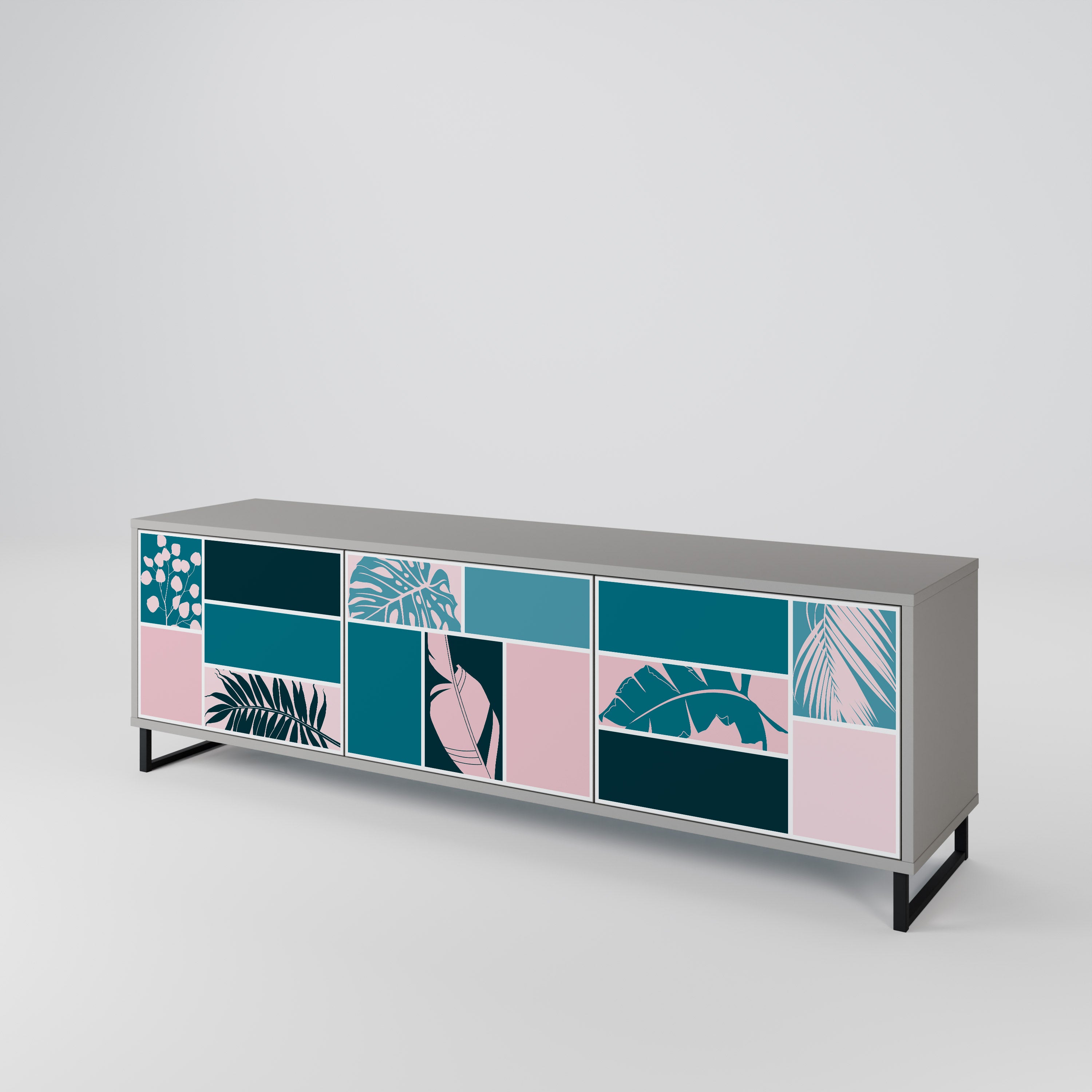 COMBINATION OF SHAPES 3-türiges TV-Lowboard