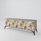 COCOA FRUITS 3-Door TV Stand in Grey Finish