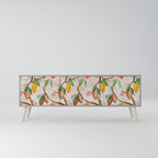 COCOA FRUITS 3-Door TV Stand in Grey Finish