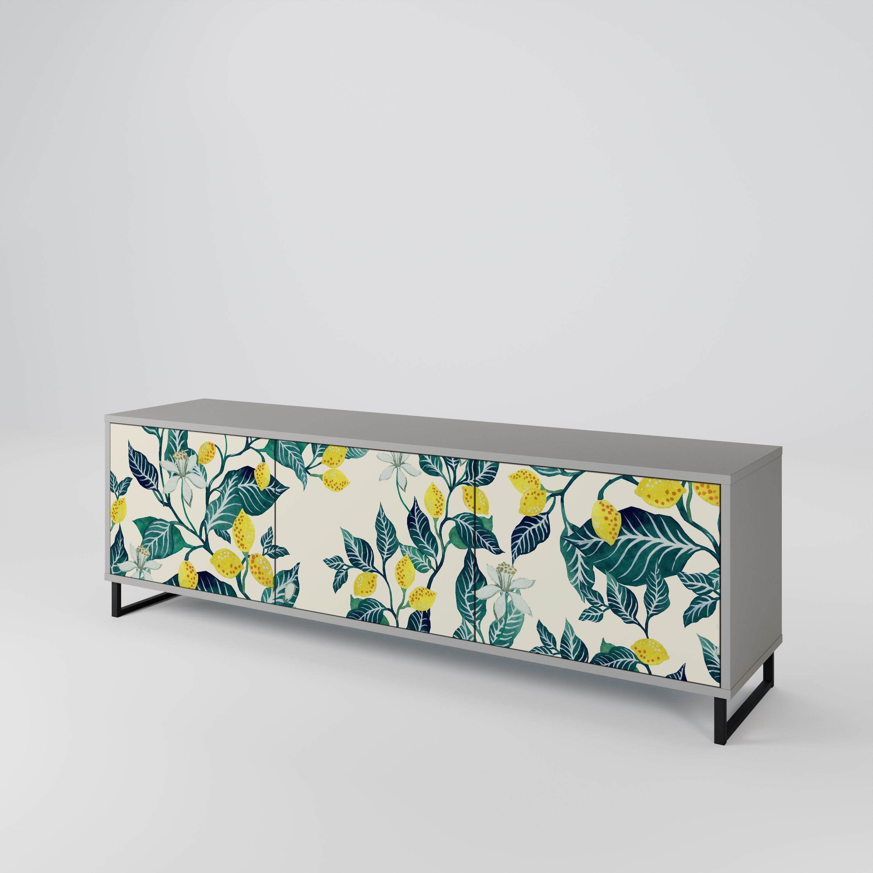LEMON TREE TV-Lowboard mit 3 Türen in Grau