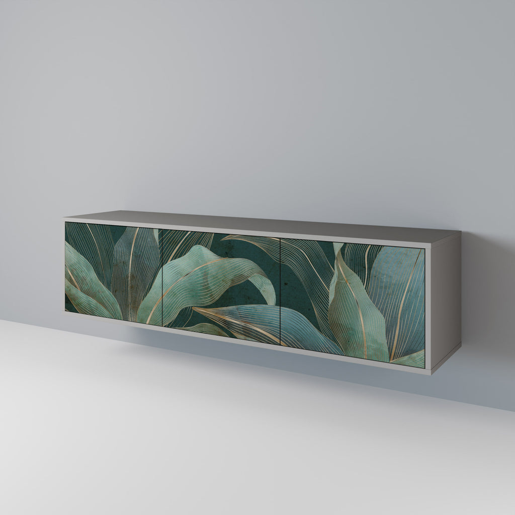 ROYAL GREEN TV-Lowboard mit 3 Türen in Grau