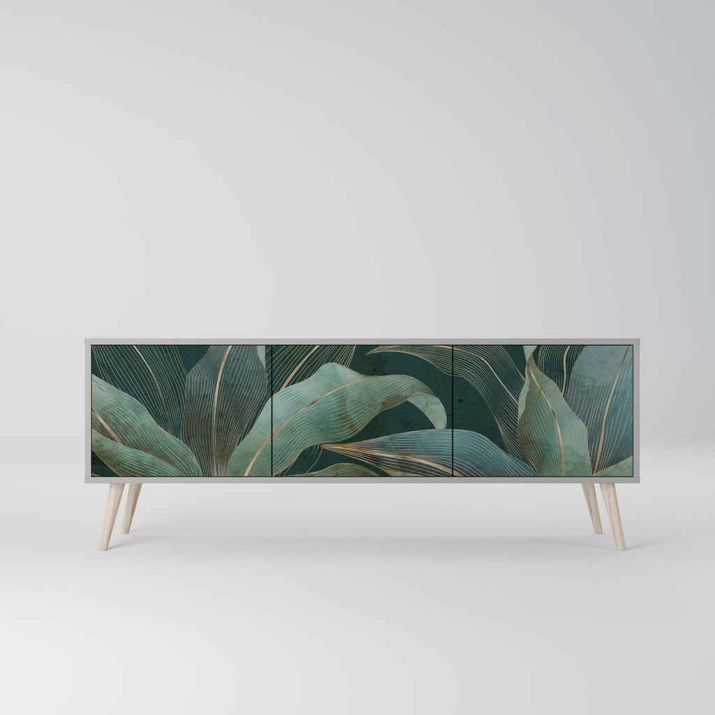 ROYAL GREEN TV-Lowboard mit 3 Türen in Grau