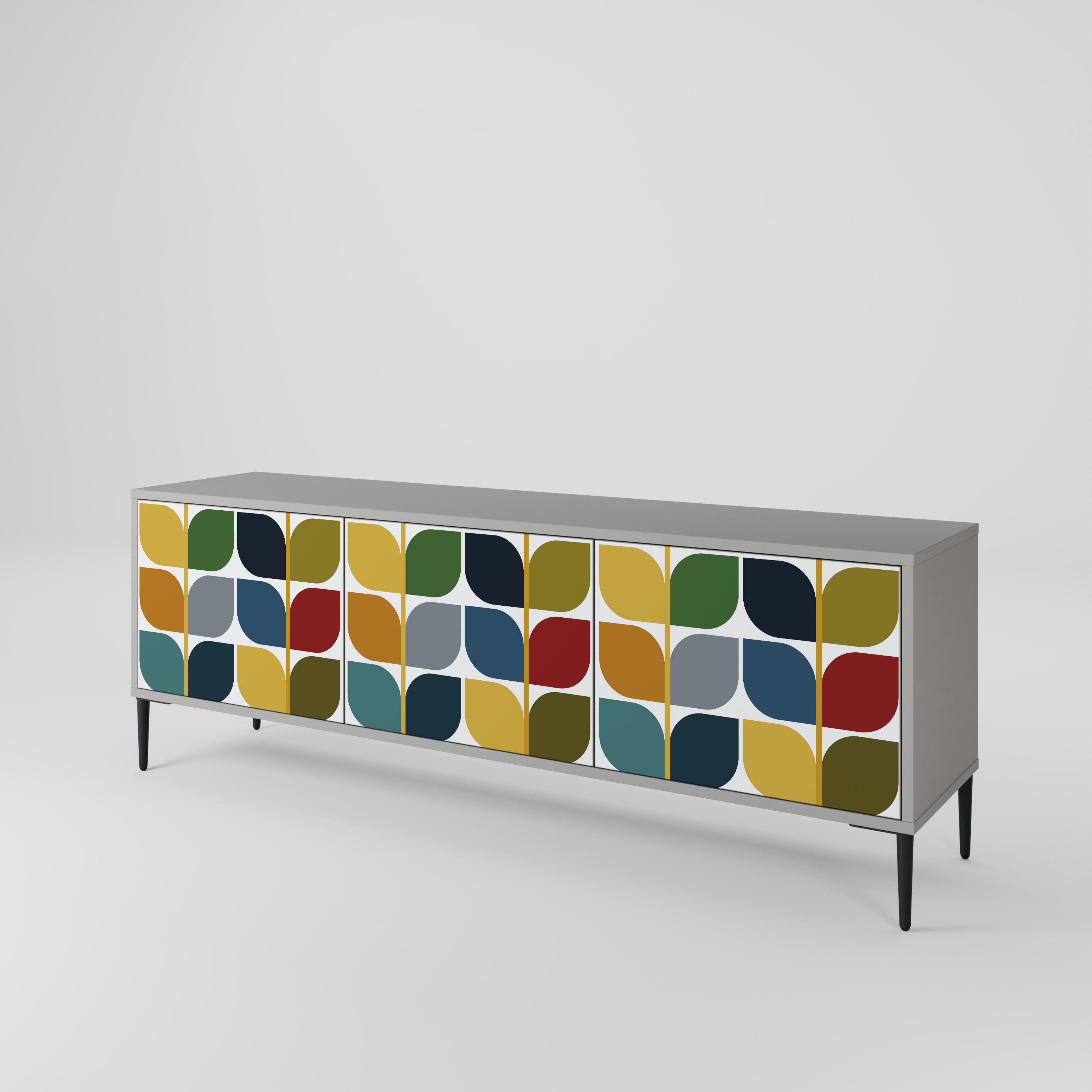 WEIGHTLESS HOURS 3-Door TV Cabinet