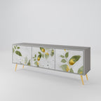 ELEGANT BOTANICS TV-Lowboard mit 3 Türen in Grau